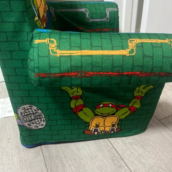 TMNT Teenage Mutant Ninja Turtles Kids Chair Vintage Foam 21" x 17.5" vintage - Picture 12 of 16